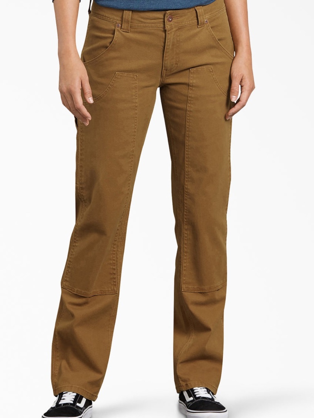 Dickies Brown Women's FLEX Relaxed Fit Duck Carpenter Pants. Size 14